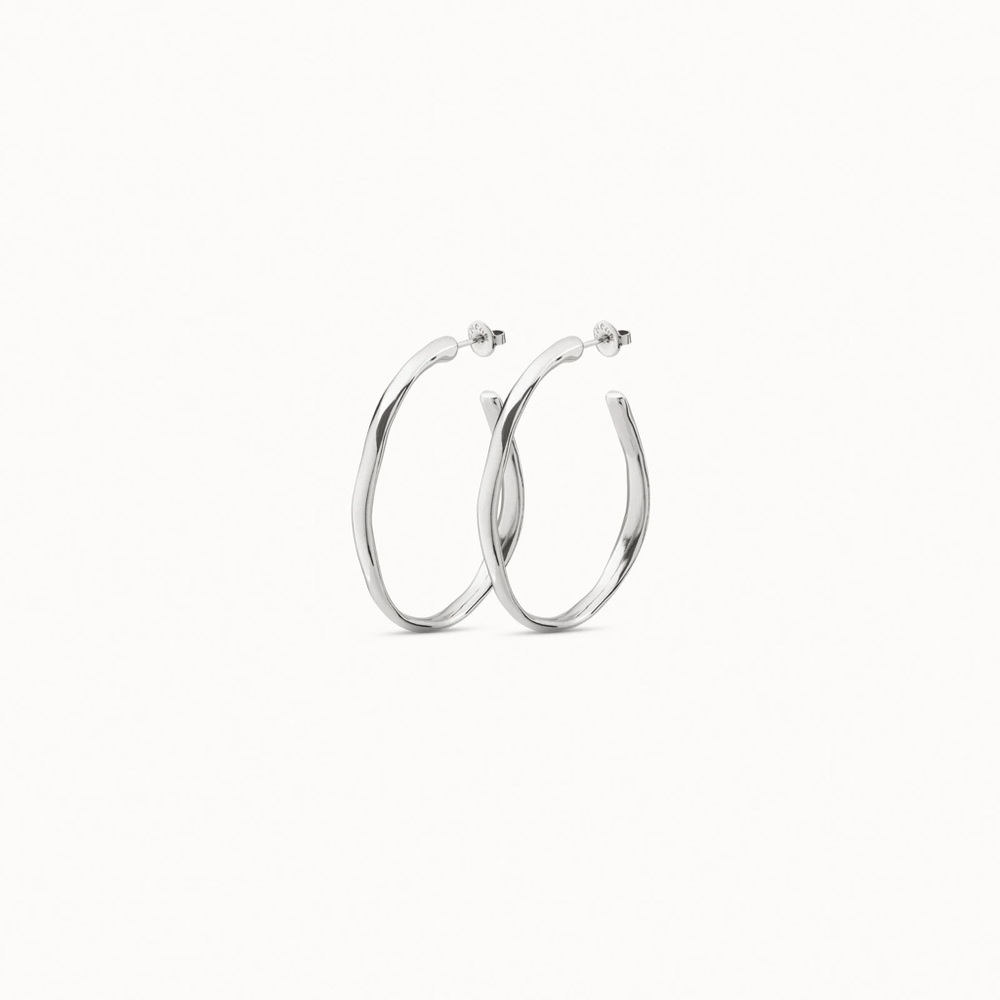 UNO de 50 Silver Hoop Earrings